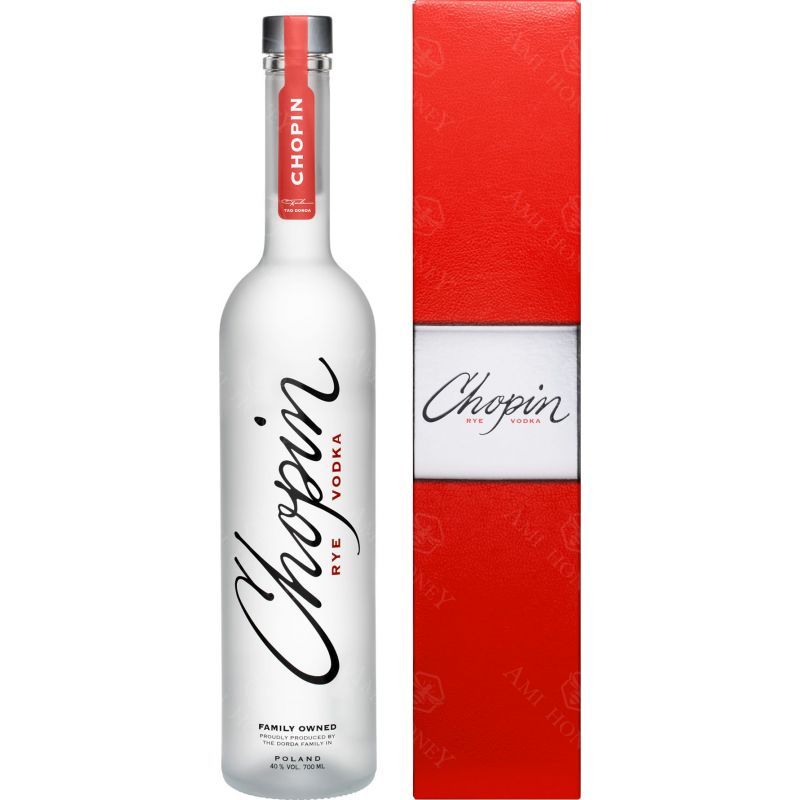 Chopin Vodka Rye 700 ml in a carton