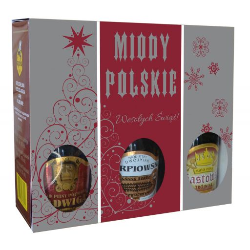Zdjęcie produktu Zestaw "Miody Polskie" Edycja Świąteczna 3 x 250 ml